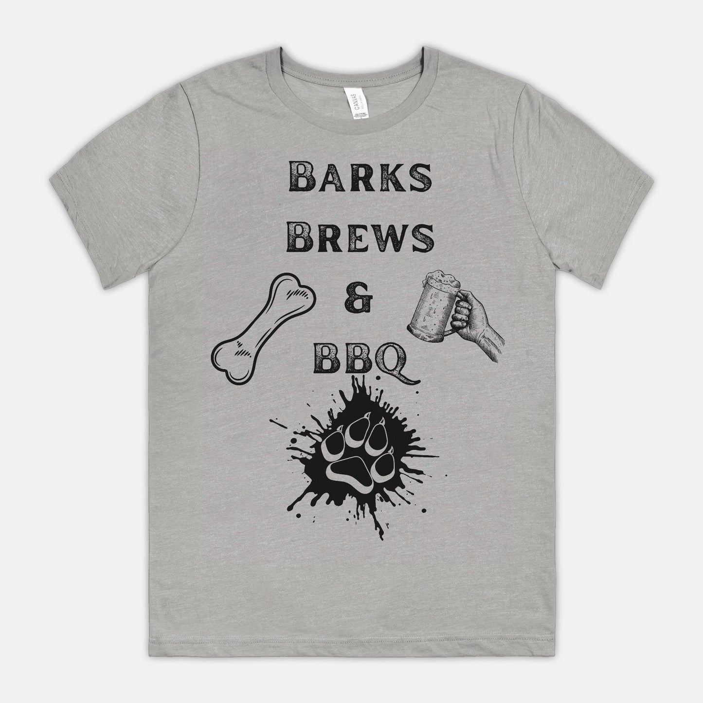 Barks Brews & BBQ Unisex Tee