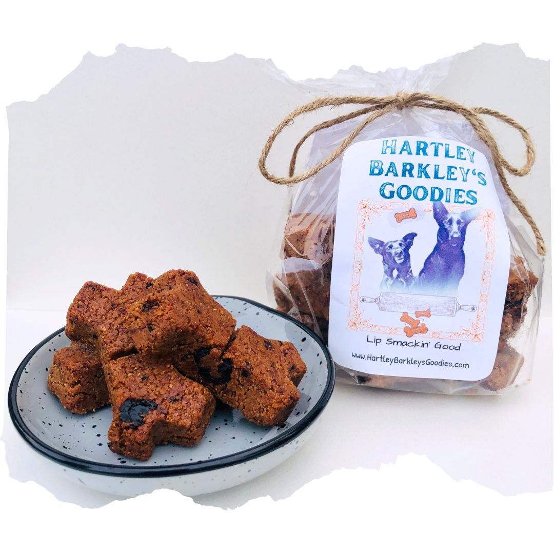 Organic Blueberry Peanut Butter Dog Treats