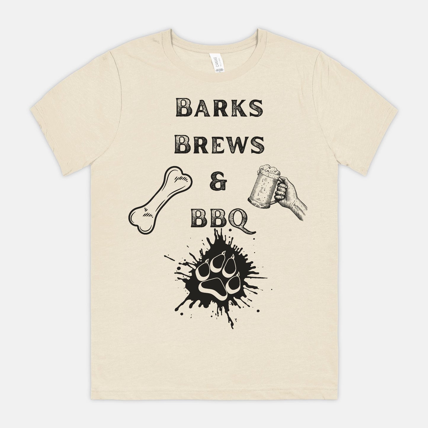 Barks Brews & BBQ Unisex Tee