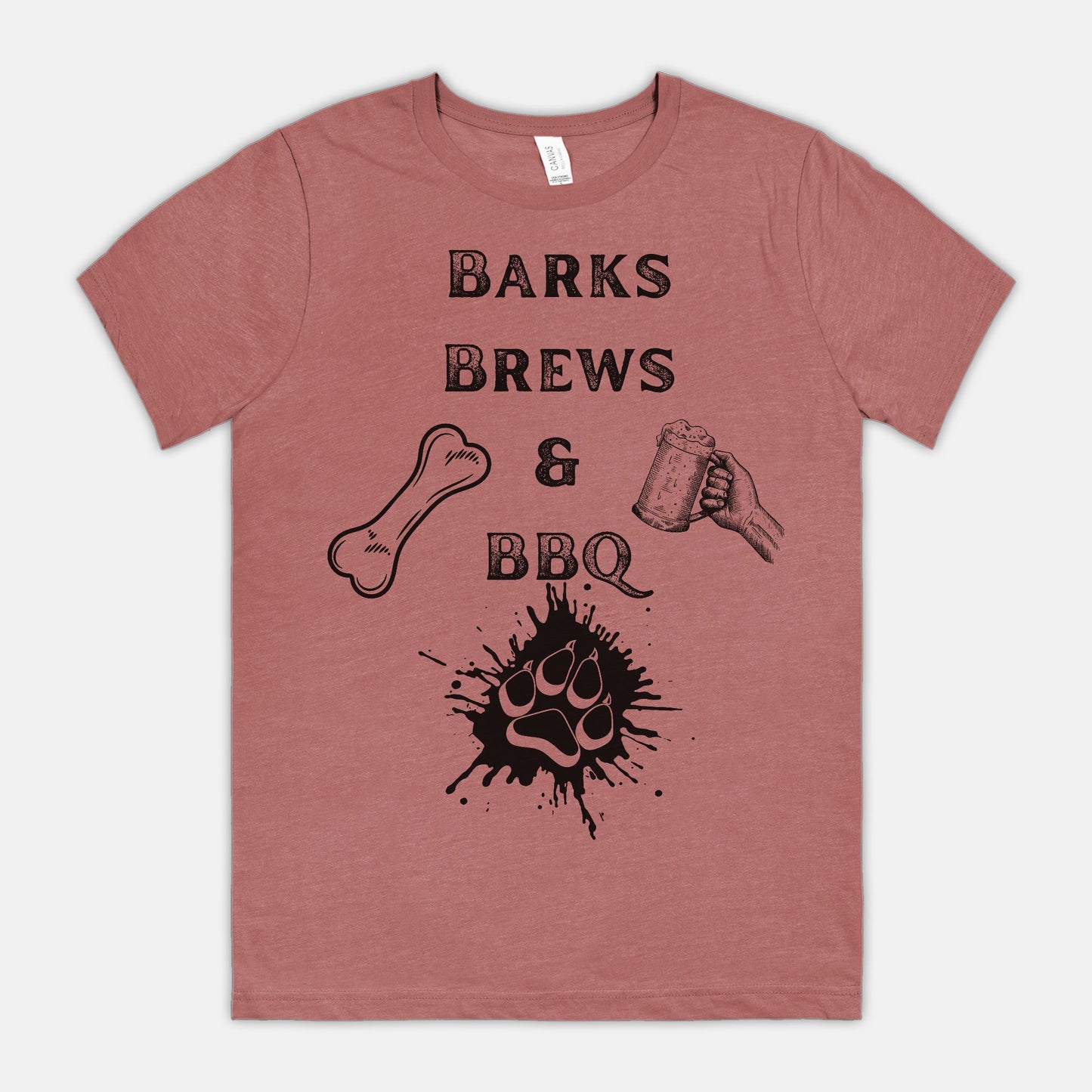 Barks Brews & BBQ Unisex Tee